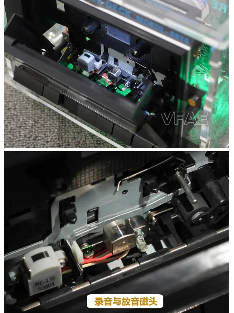 NEW Nostalgic cassette player, mini cassette player, recording film, small open disc/Bluetooth cassette player, recorder