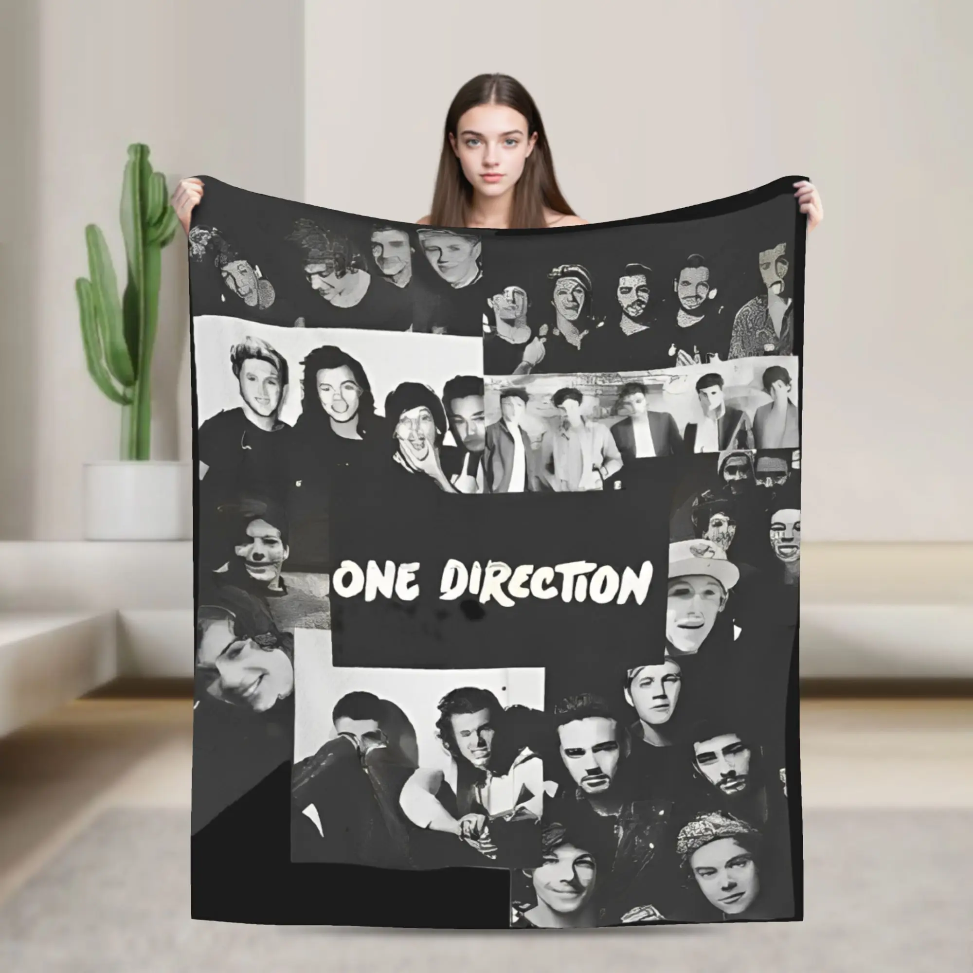 One Directions Blanket  Warm Soft Funny Plush Bedding Throws For Couch Bed Airplane Travel Flannel Bedspread Bed Cover