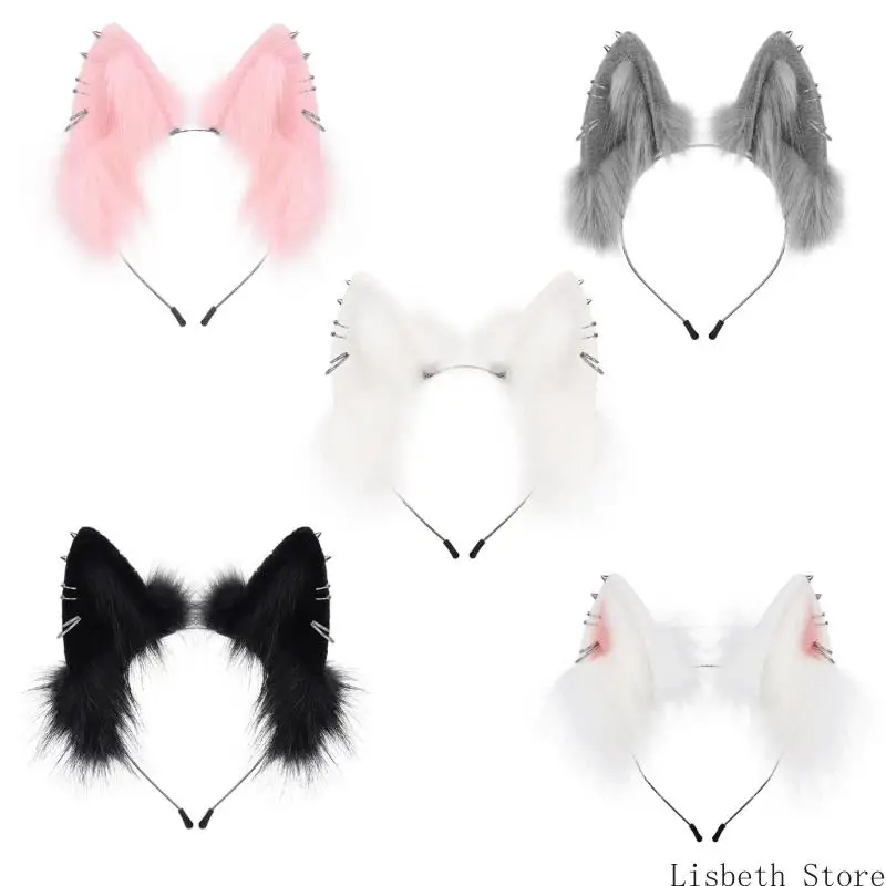 

124A повязка для волос на Хэллоуин, плюшевая повязка на голову для ролевых игр для любителей косплея, любителей вечеринок