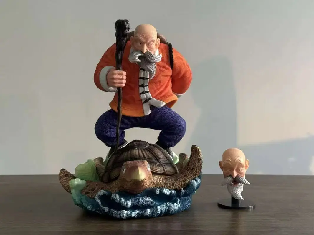 22cm Last Sleep Ls Master Roshi Dragon Ball Anime Figure Double Head Interchange Model Desktop Ornament Boys Toys Birthday Gifts