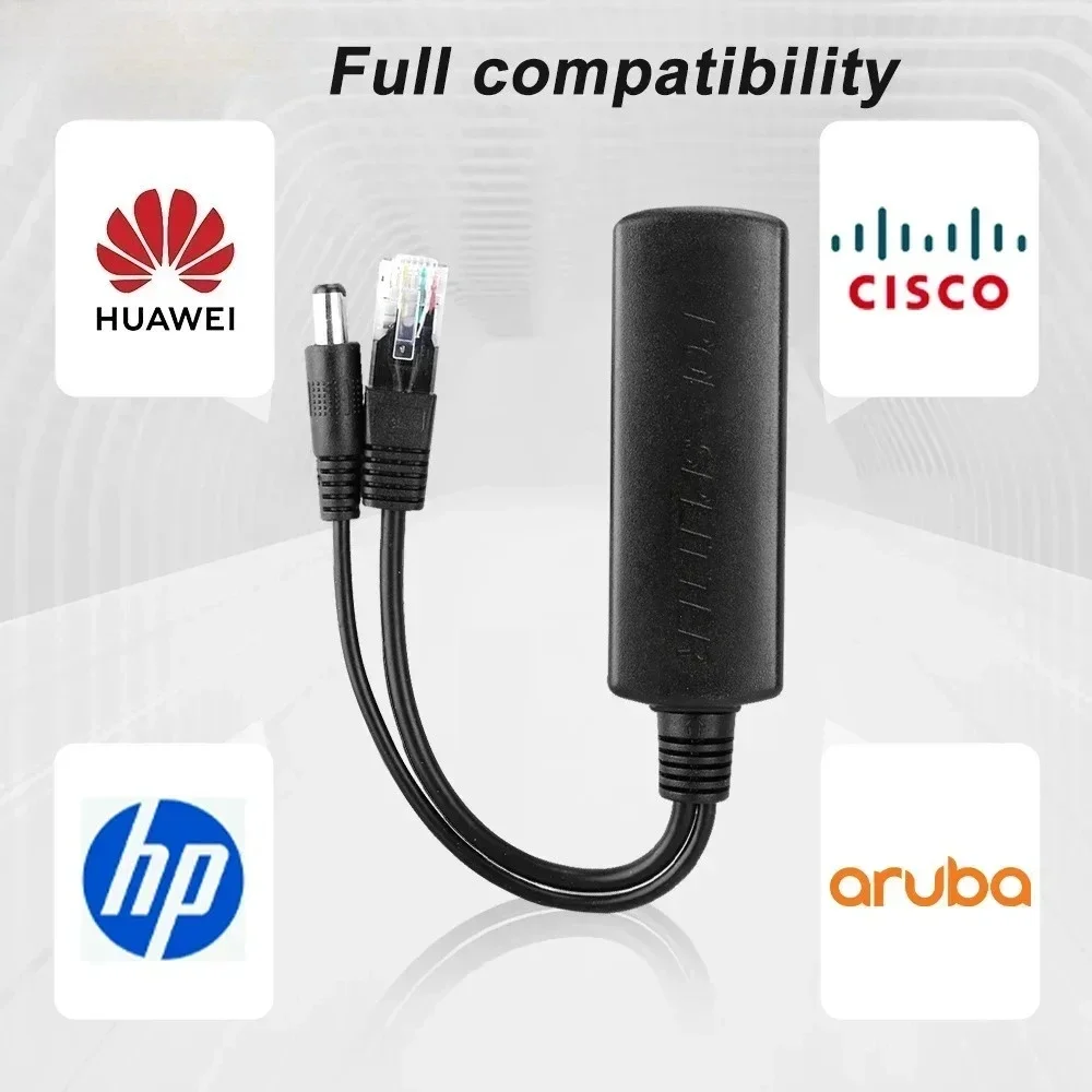 

2026 POE Splitter 10/100/1000Mbps Ethernet Splitter IEEE802.3af 44-57V To 5V Power Supply for Non-POE Camera or Non-POE Device