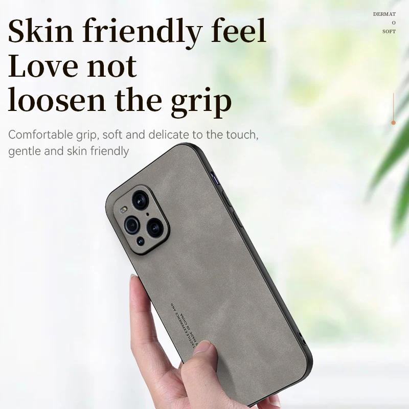 For Oppo Find X3 Pro Case Leather Texture Silicone Phone Cases For Oppo Find X 3 X3 Pro Find X3Pro 6.7\