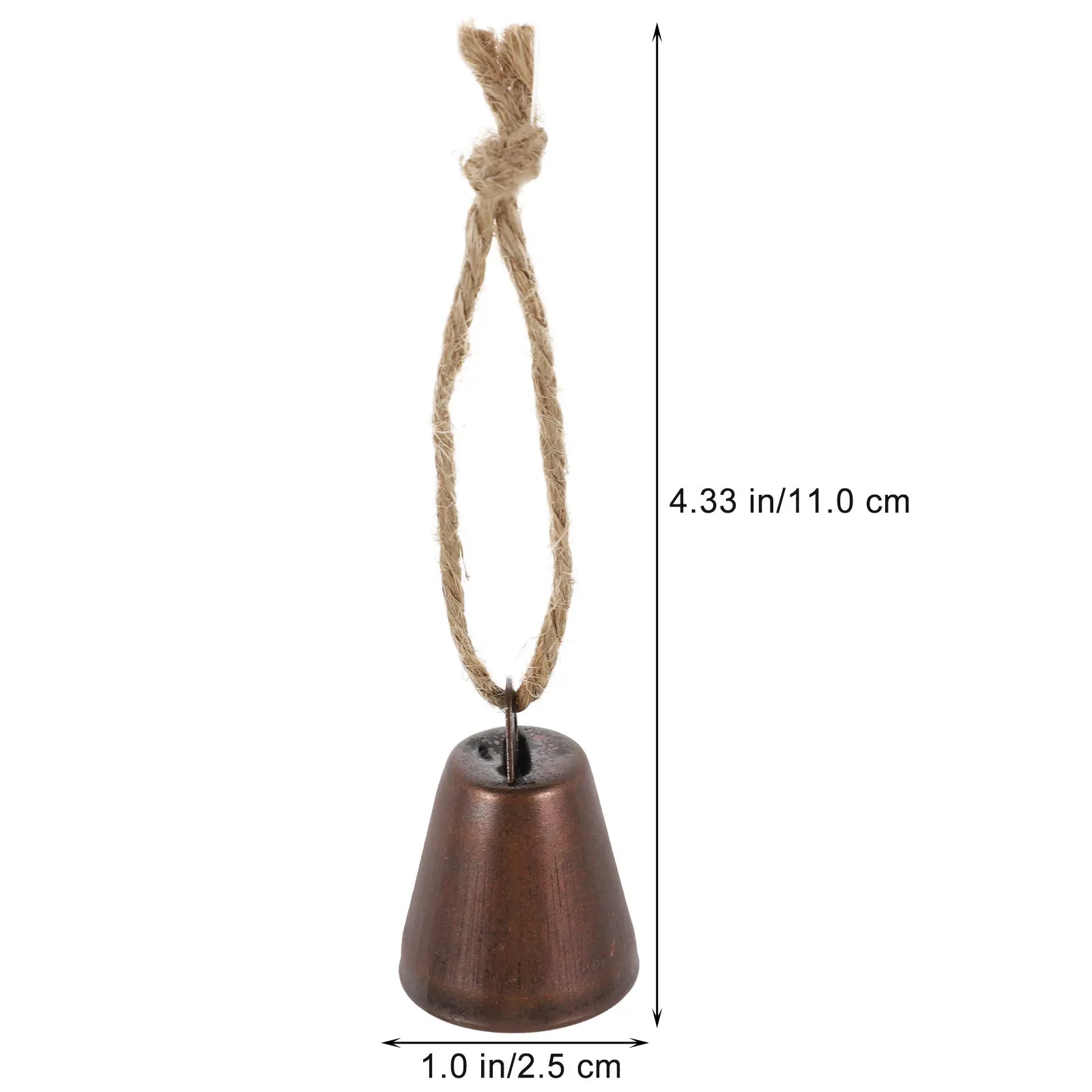 10Pcs Vintage Metal Bells Hanging Decor Craft Supplies Wind Chime Pendant Rustic Bell Ornament Christmas Decorations