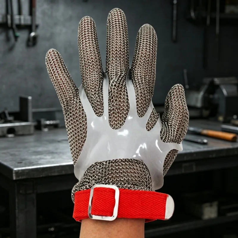 316 Stainless Steel Metal Mesh Glove Level 9 Cut Resistant Anti Chainsaw Slaughterhouse Fishery Industrial Safety Protective