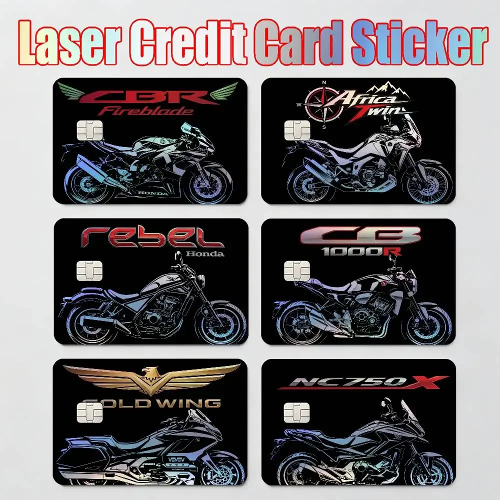 Für Honda Auto/Motorrad Laser-reflektierender Karten-Skin-Aufkleber für Debit-/Kreditkarten