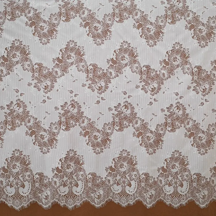 high quality export thin cotton texture eyelash lace fabric dress shirt cloth dress accessories