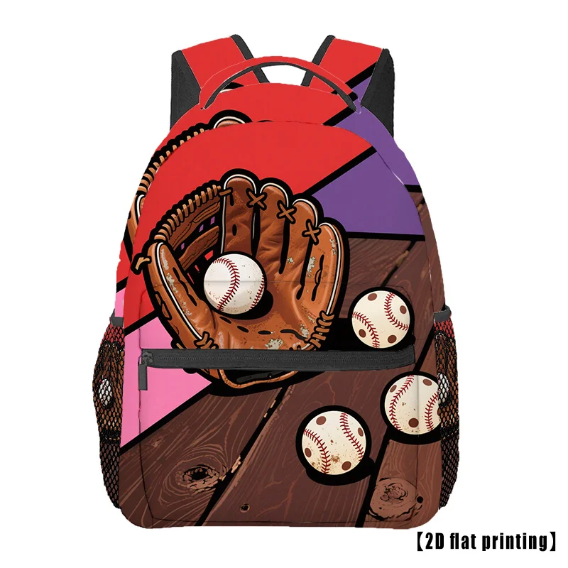 Baseball on Wood Board, Travel Casual Backpack, Backpack, Oversized Backpack Business Bag Can Accommodate