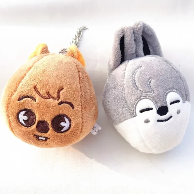 Kpop Plush Toys Bang Chan LeeKnow ChangBin HyunJin JiSung Felix SeungMin Japan Fan Meeting Kawaii Animal Plushie Keychain Gifts