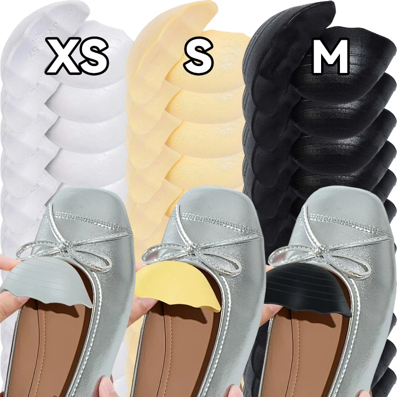 Shoe Toe Inserts Filler Pads Make Shoes Fit Smaller Reusable Shoe Size Reducer Cushion Anti‑slip Accessories for Loose Footwear