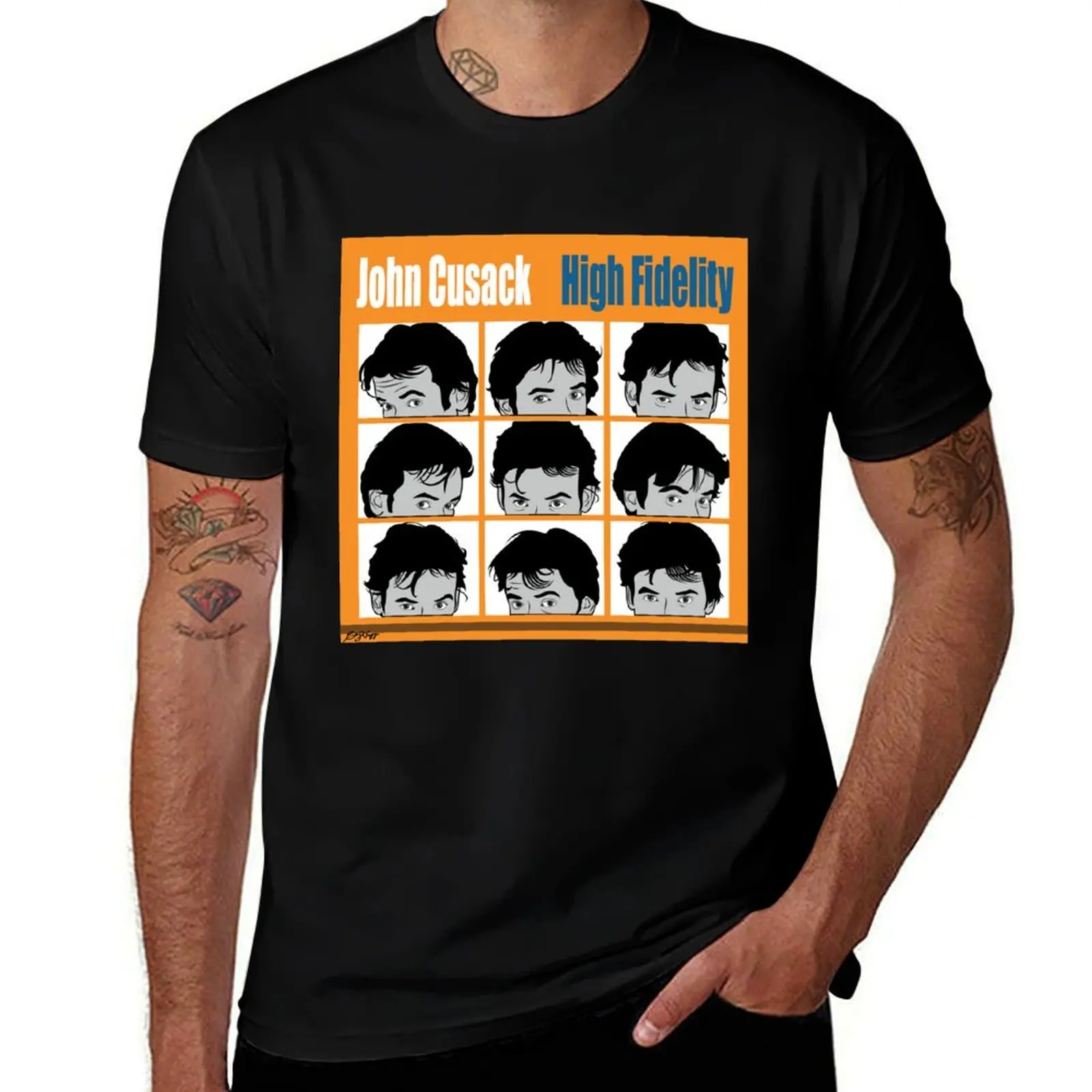 High Fidelity - John Cusak T-Shirt t shirts for man cotton T-Shirt