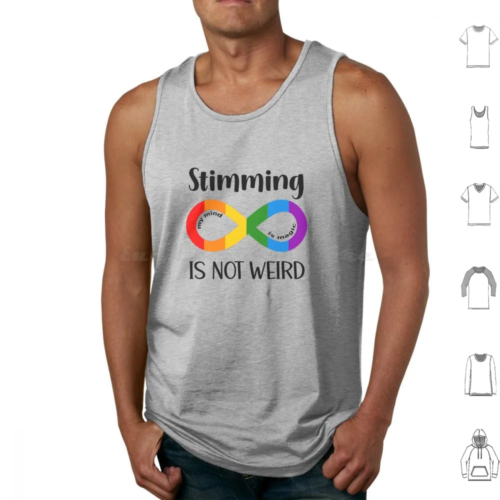 Autism Stimming Hand Flapping Stim Sensory Processing Tank Tops Print Cotton Autism Stimming Autism Awareness