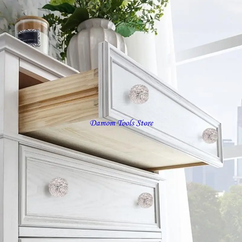 57BE 4Pcs Cabinet Door Handle Wardrobe Pulls Simple Drawer Knob Furniture Hardware