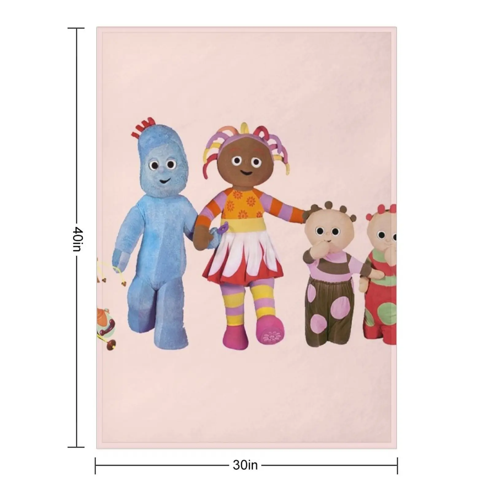 In the night garden Igglepiggle Throw Blanket for winter Hairys Furry Thermals For Travel Blankets