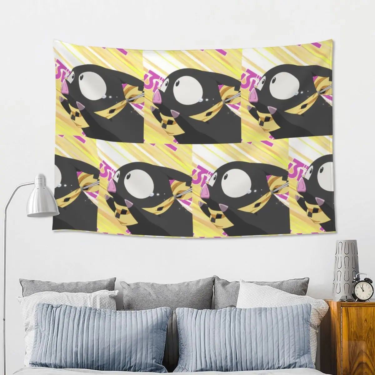 P-chan Ryoga Lost Pig Ranma 1/2 Adventure Comedy Tapestry Hippie Wall Hanging Aesthetic Home Decor Tapestries for Dorm Room