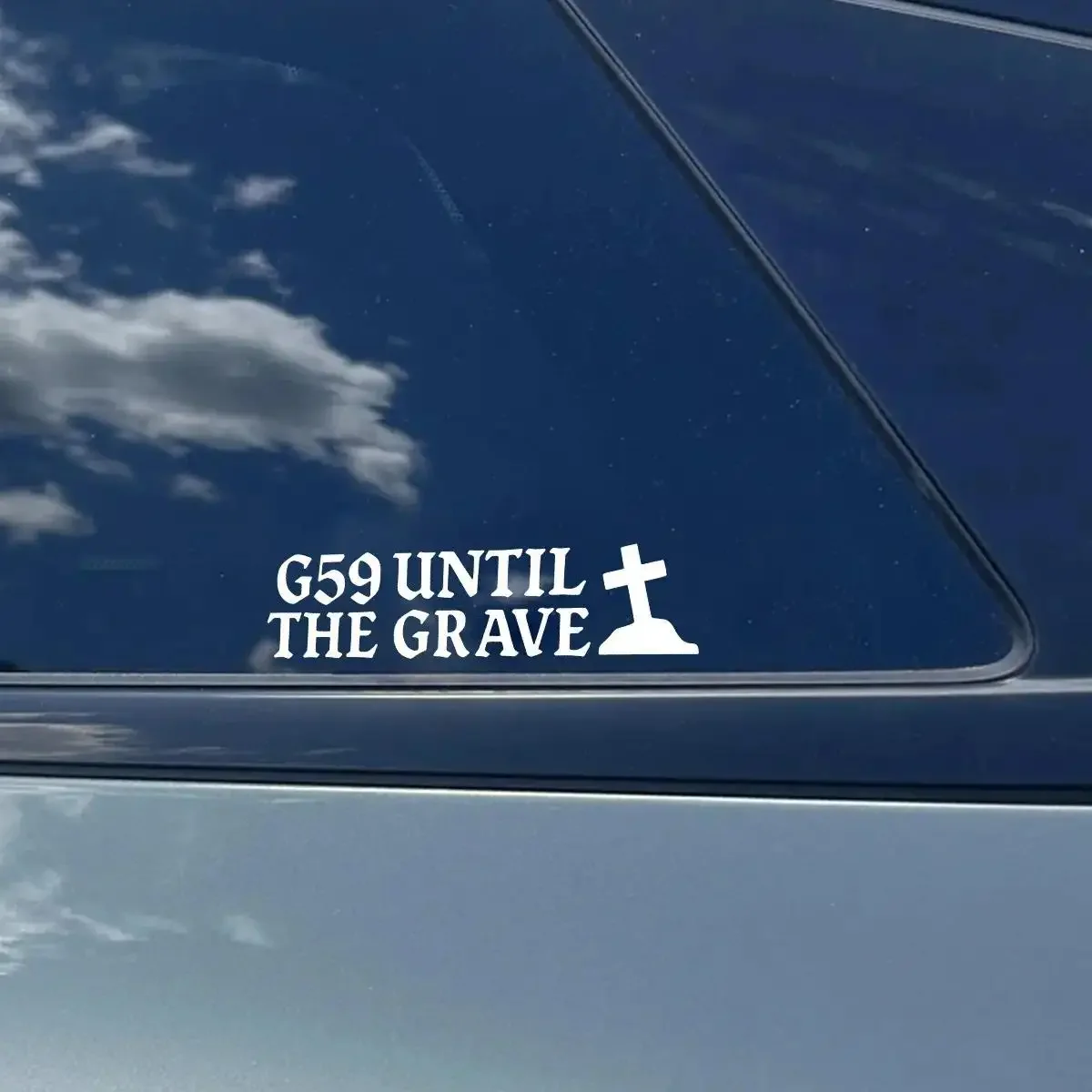 1Pc G59 Till Death Cross Vinyl Sticker Waterproof for Car Truck Motorcycle Window Body