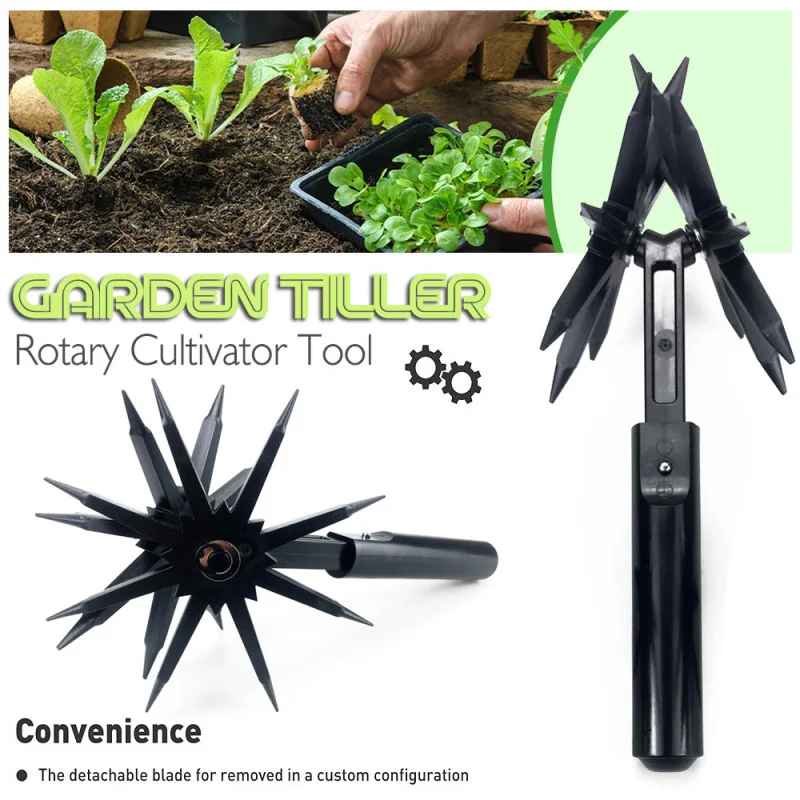 Handheld Lawn Aerator Tool, Manual Garden Soil Loosener, Portable Cultivator for Yard & Lawn Care.