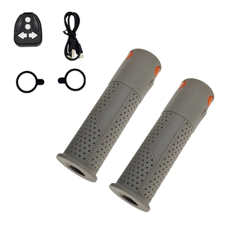 Enhances Safety Scooters Grip with Build In Turn Lights ABS Round Tube Scooters Handlebar Scooters Handlebar Equipped