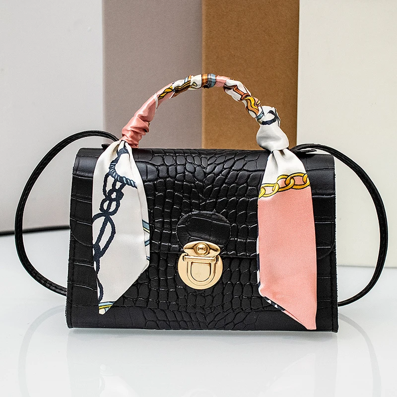 Fashion Crocodile Pattern Small Handbag Women Shoulder Bags 2023 New PU Leather Crossbody Bag for Women Small Messenger Bag