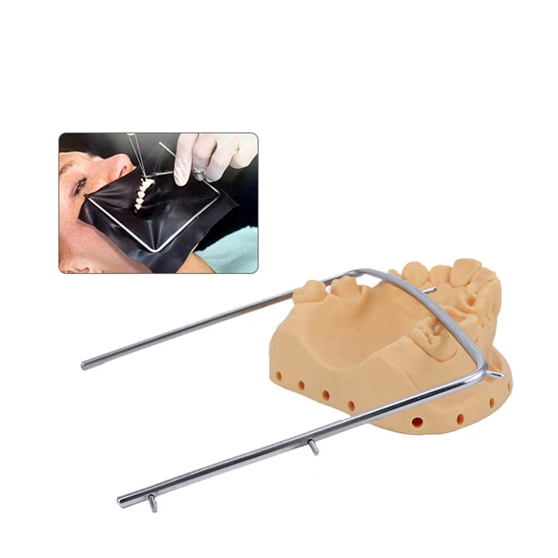 1Pc Stainless Steel Dental Rubber Dam Frame Holder Autoclavable Rubber Dam Frame Holder Surgical Clamp S/M/L Dental Lab Supplies view 6