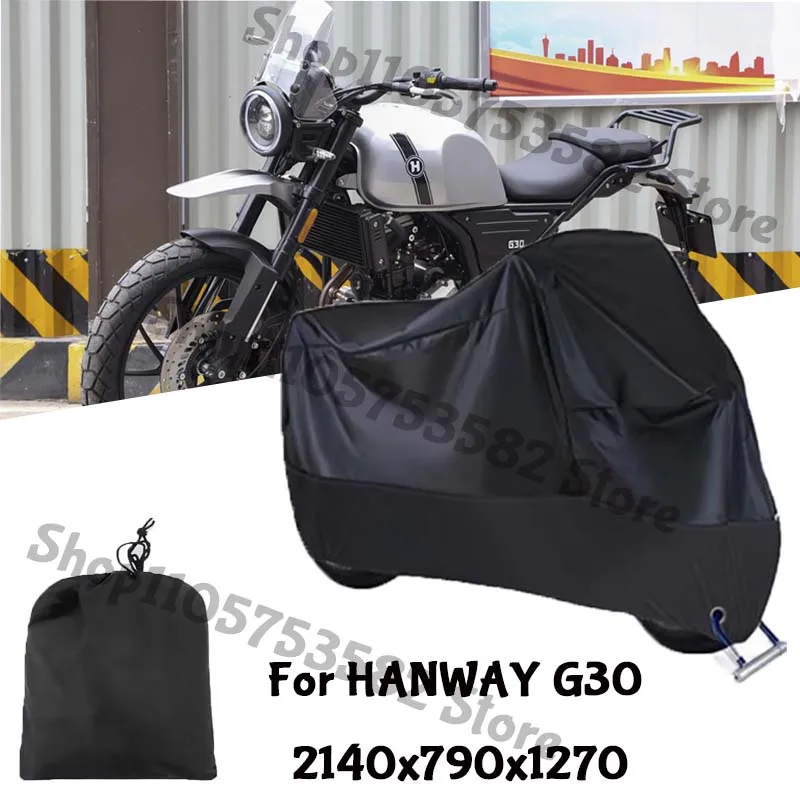 Motorcycle Full Covers For HANWAY G30 Car Outdoors Sun Protection Dust No Ear Thickened Oxford Clothcover Accessories