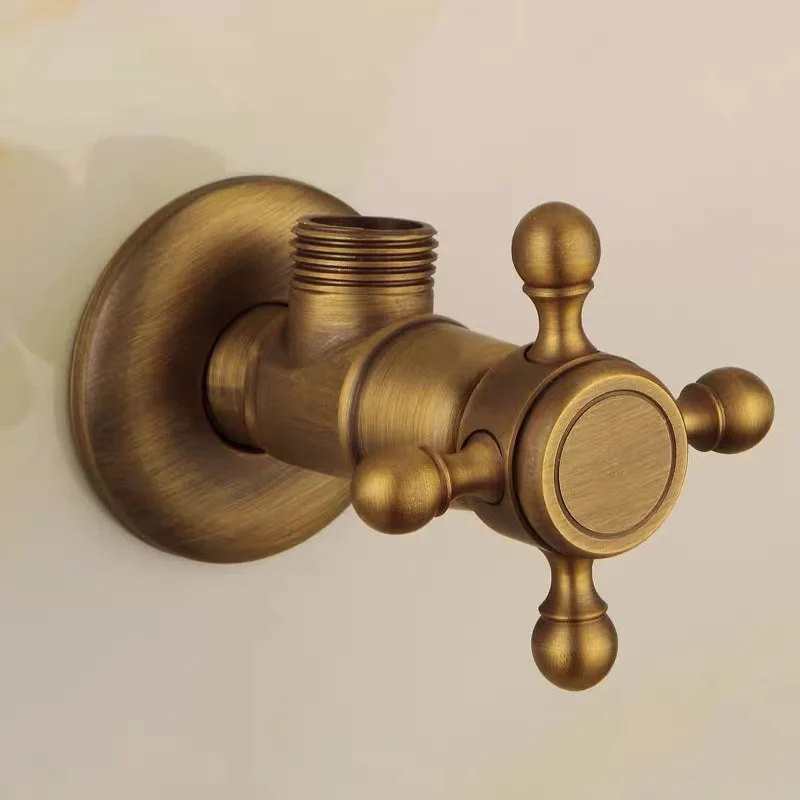 Bronze Triangle valve Water control  Antique triangle The tap water Sewer