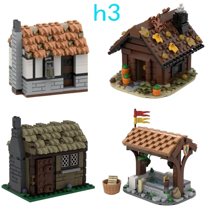 

32 spot MOC-194558 hut 139130 small house 122060 pool 128174 wooden house small particle assembly building blocks educational to