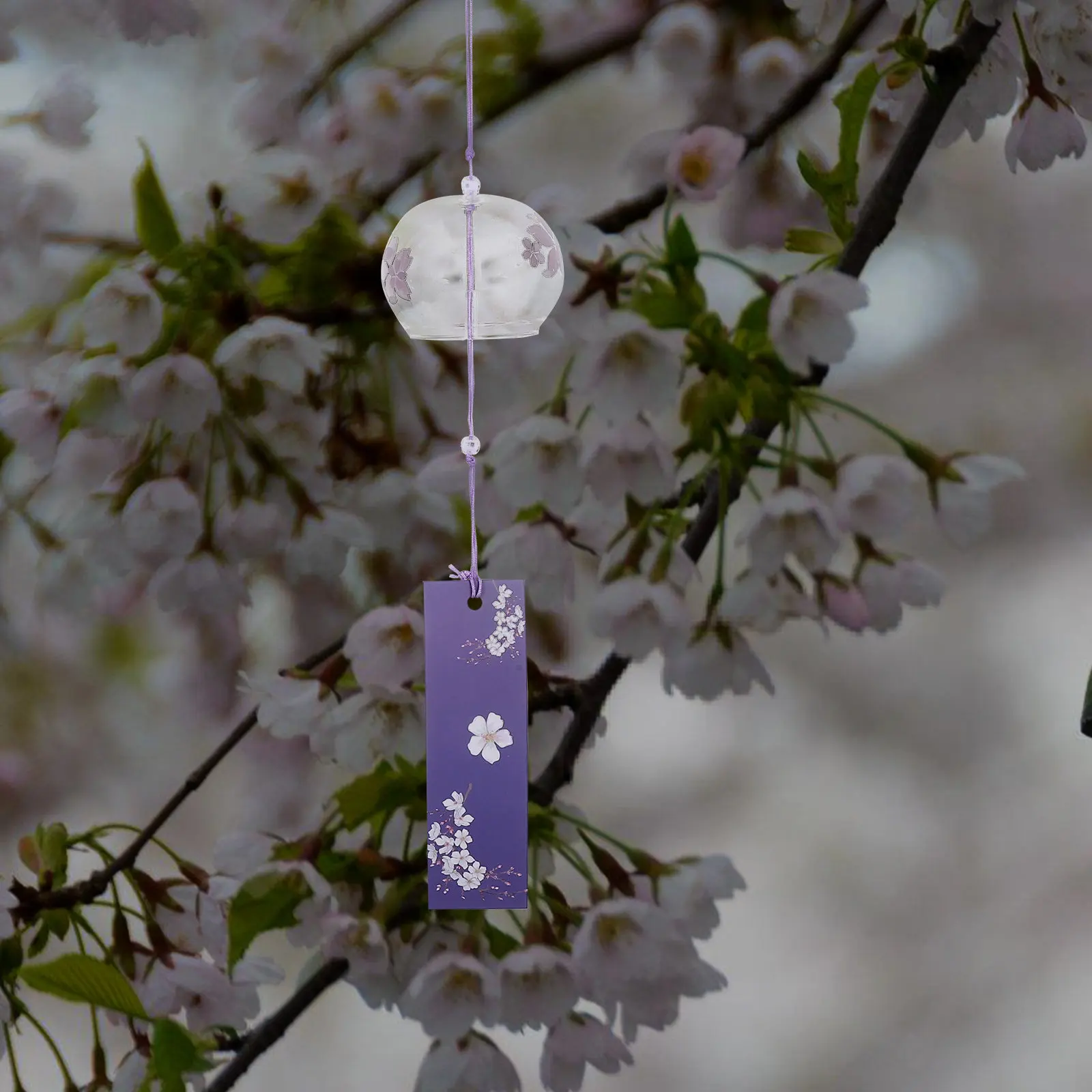 Glass Wind Chimes Unique Bell Design Fun Tranquility Versatile Decoration for Garden Balcony Patio Outdoor Indoor Spaces