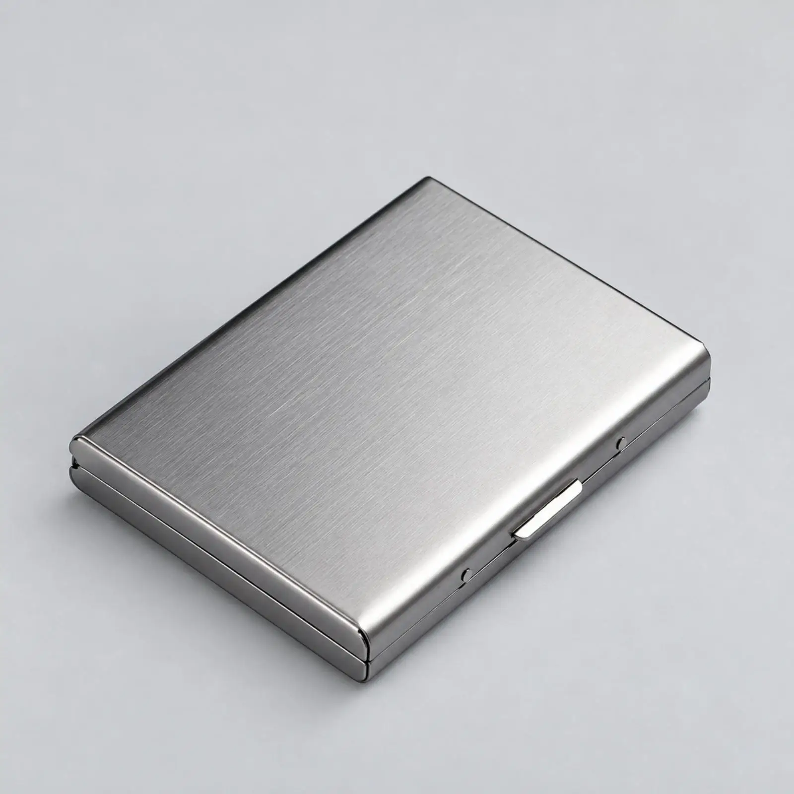 Metal Card Holder RFID Blocking Wallet Large Capacity Stainless Steel Magnetic Strip Safe Case for Credit Cards License