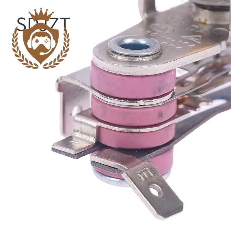 مفتاح درجة حرارة قابل للتعديل ، ترموستات تسخين بنظام المعدنين ، فرن حديد كهربائي ، 90 درجة مئوية ، AC250V ، 16A #4