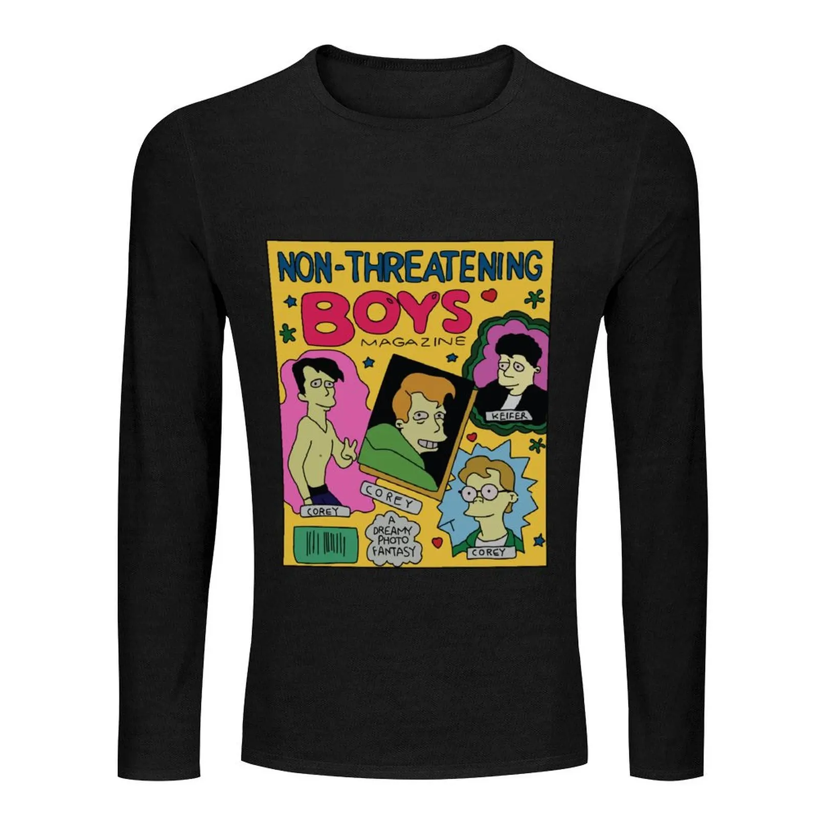 Non-Threatening Boys Magazine Long T-Shirt tops Men's t-shirt