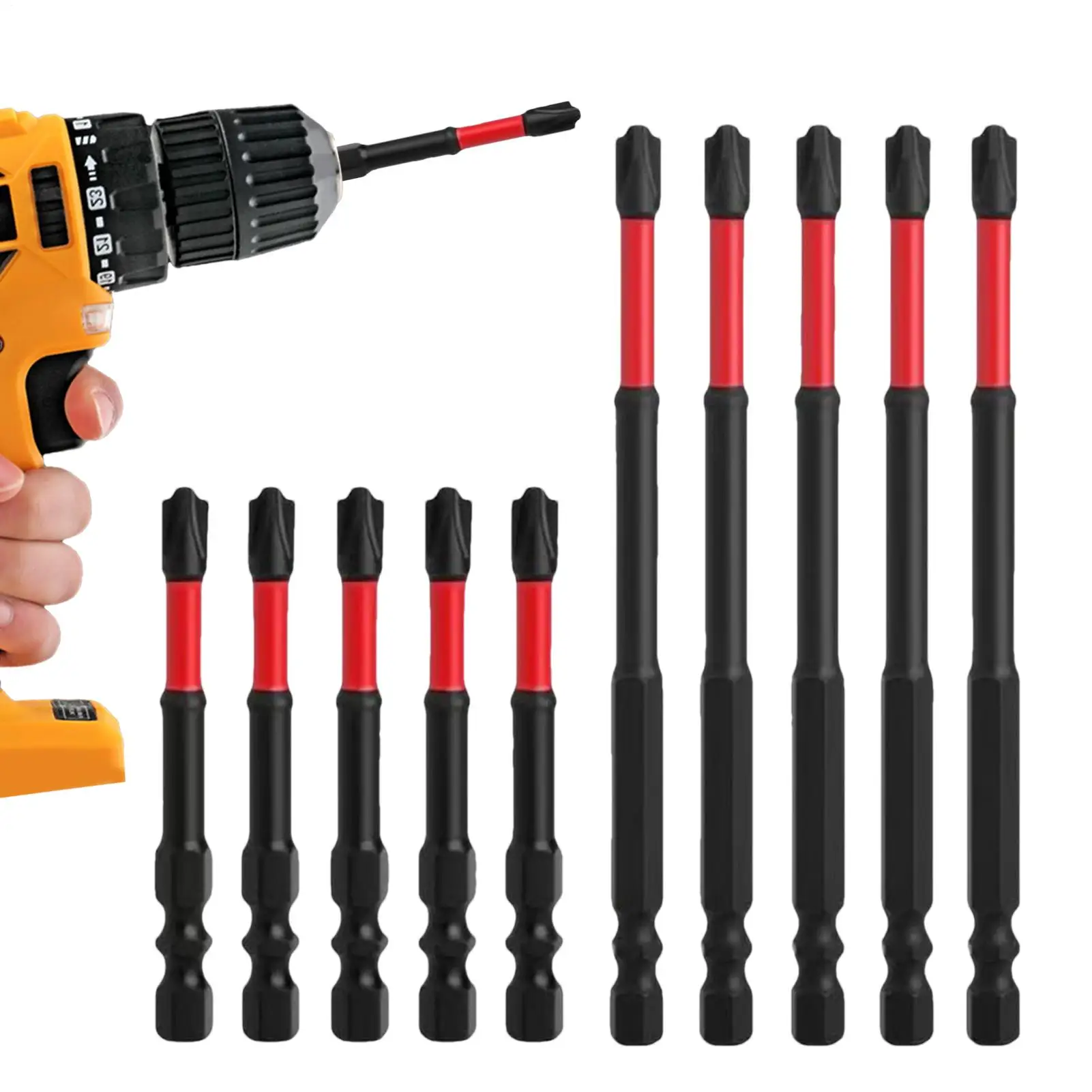 

Screwdriver Bit Set Alloy Drill Bit Set Screwdriver Wear-Resistant Non-Slip Home Repair Accessory For Home Repairs Electrical