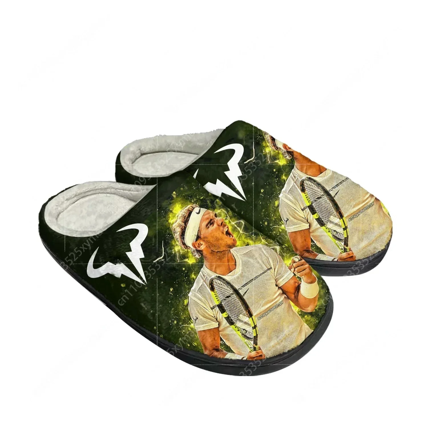 Rafael Nadal tennis player Home Cotton Slippers Mens Womens Plush Bedroom Casual Keep Warm Shoes Indoor Customized Shoe
