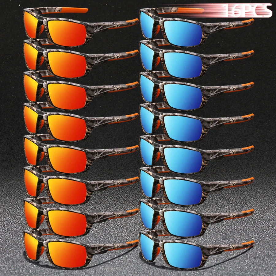 

16PCS Fashion UV400 Men Women Running Mountaineering Fishing Sunglasses Bicycle MTB Eyewear Outdoor Sport protective glasses