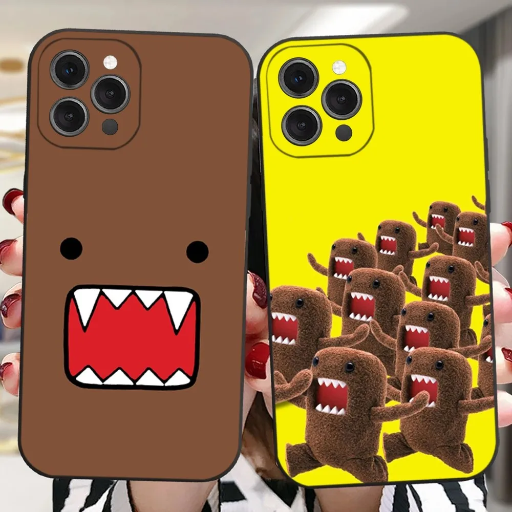

Cute Domo-Kun Phone Case For iPhone 16,15,14,13,12,11 Plus,Pro,Max,XR,XS,X,7,8 Plus,SE,Mini Silicone Soft