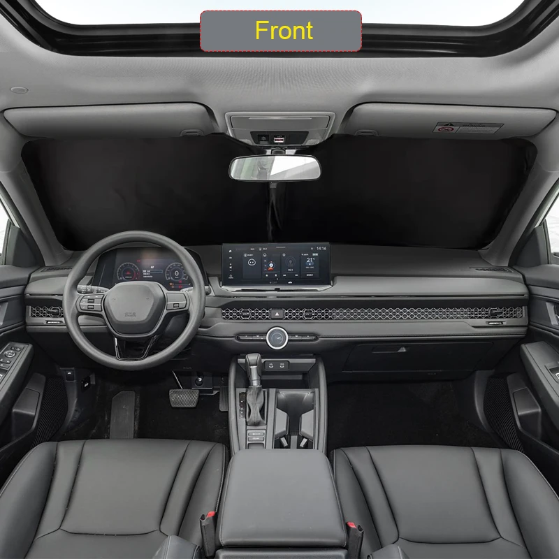 

Автомобильный солнцезащитный козырек на черное окно для HONDA ACCORD 2018-настоящее время, автоматическая защита от УФ-лучей, теплоизоляция, защитная крышка, аксессуар для интерьера