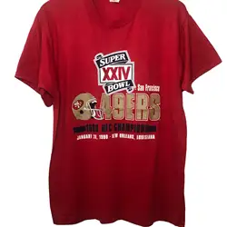 Vintage San Fransisco 49ERS NFC T Shirt duży rozmiar długie lub krótkie rękawy