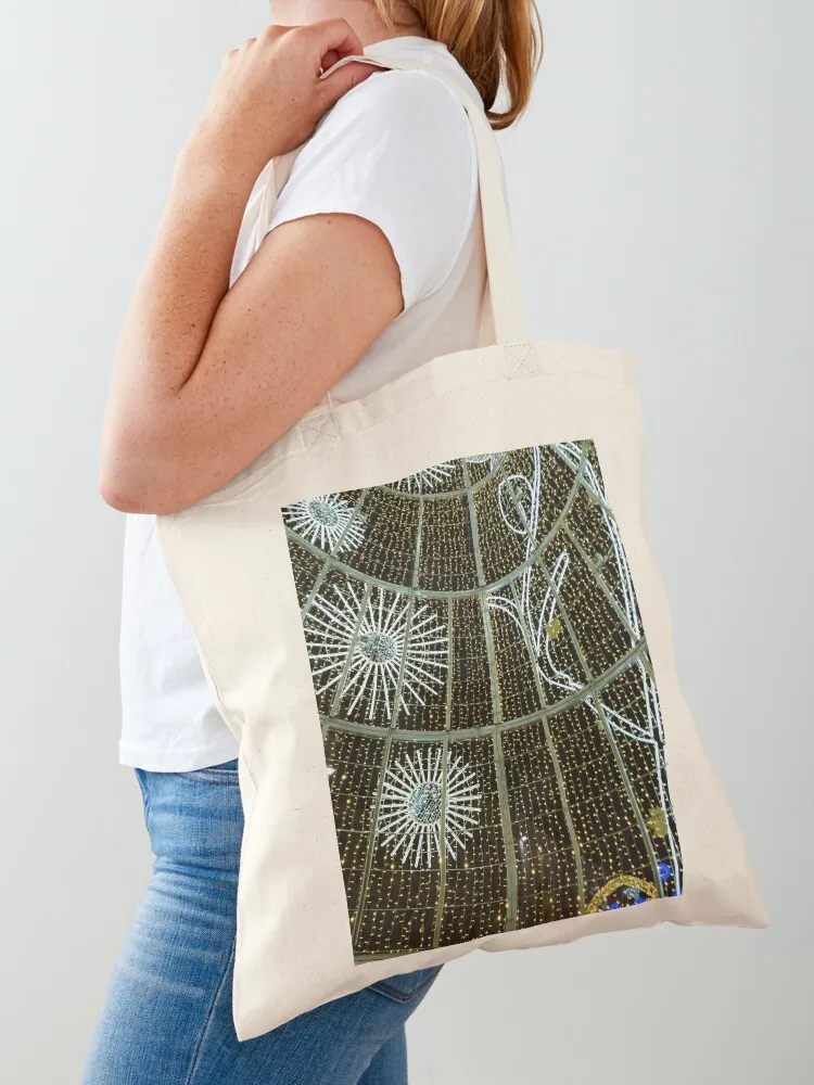 Christmas lights, Malaga 2019 (vertical) Tote Bag Women's handbag large size bags Woman shopper bag eco pack