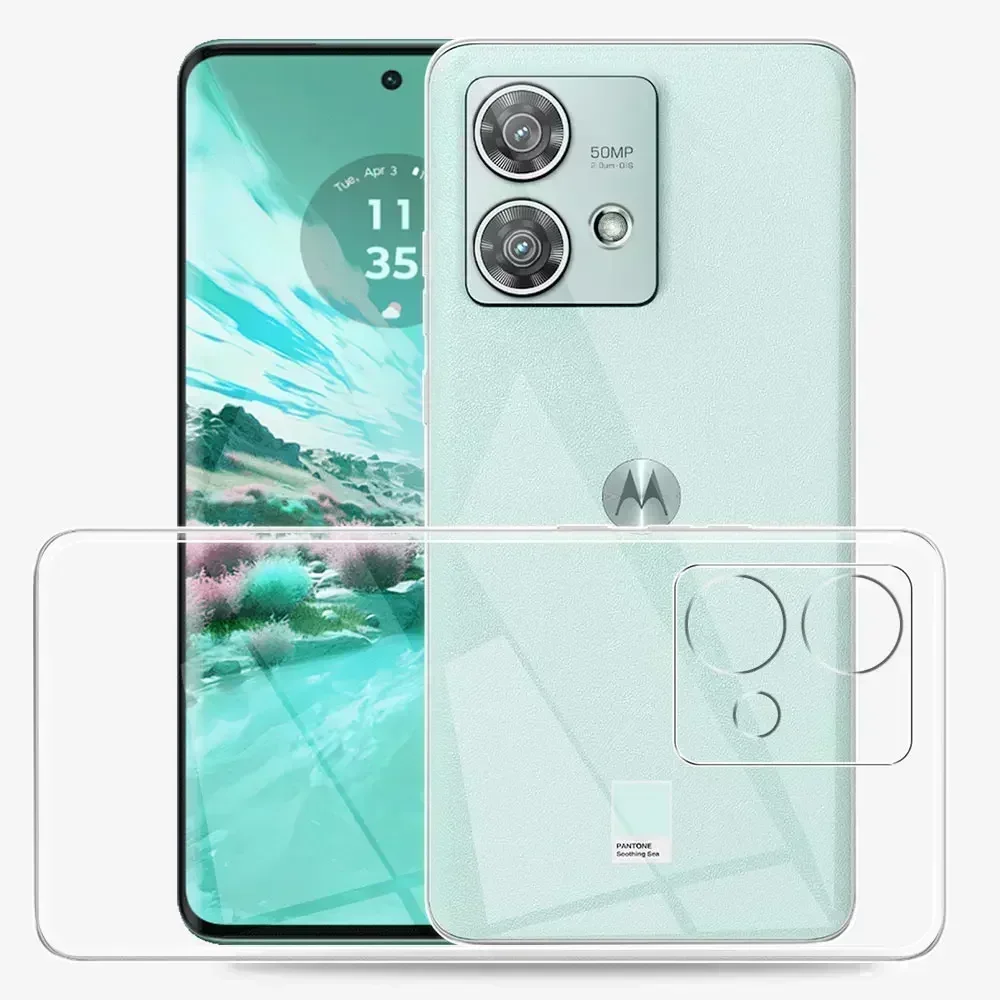 Para Motorola Edge 40 Neo funda trasera de silicona transparente suave TPU funda para Moto Edge 40 Pro funda de parachoques para Moto Edge 40 Fundas