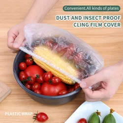 Disposable Food Storage Cover Bags Plastic Wrap Elastic Food Lids Kitchen Fresh-keeping Bag for Bowls Cups Plates Refrigerator