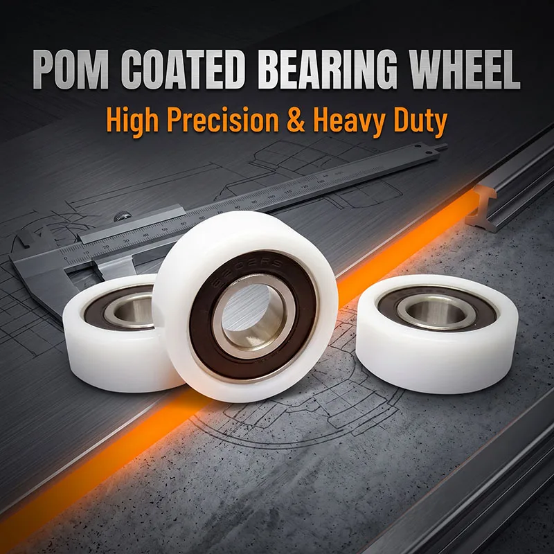4pcs 604ZZ POM Coated Bearing Roller 4X16X5 BS60416-5 Plastic Bearing 16mm Diameter 4mm Bore Sliding Converyor Wheel 4*16*5