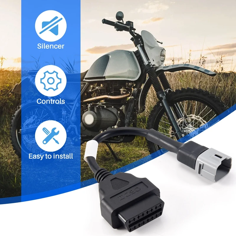 Kabel OBD motocykla do wtyk pinowy Suzuki 6 kabel diagnostyczny adaptera 6 Pin do OBD2 16 Pin