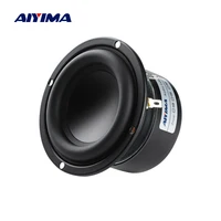 AIYIMA-altavoz Subwoofer de 3 pulgadas, 4, 8 Ohm, 25W, cañón de acero pequeño, altavoz de sonido de Audio, altavoz de carrera larga de alta potencia, 1 Uds.