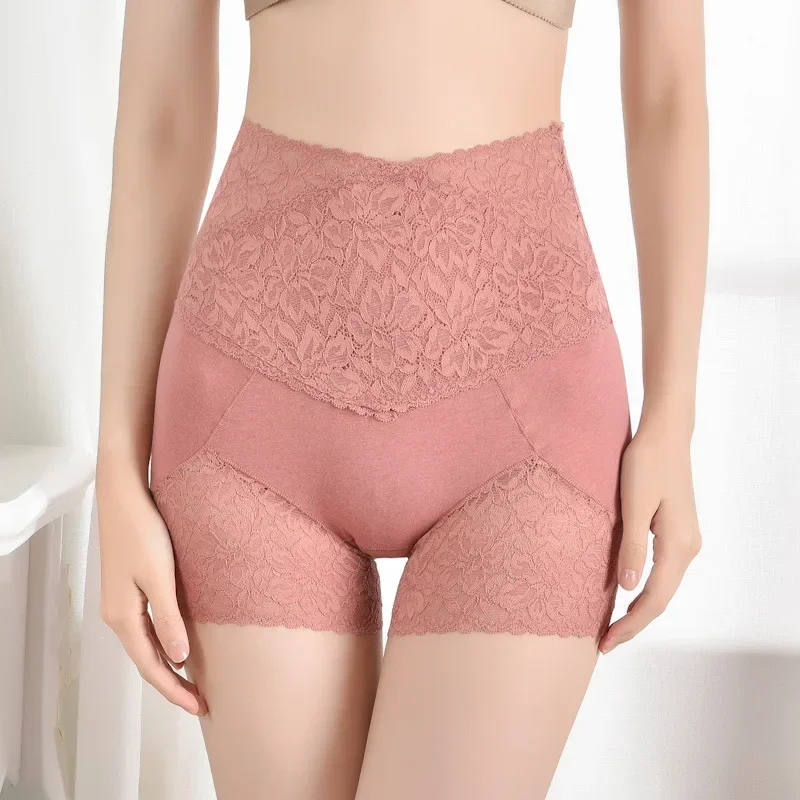 Seamless Safety Shorts Pants Women Highly Elastic Under Skirt Shorts Sexy Lace Anti Chafing Boxers for Women Short Panties