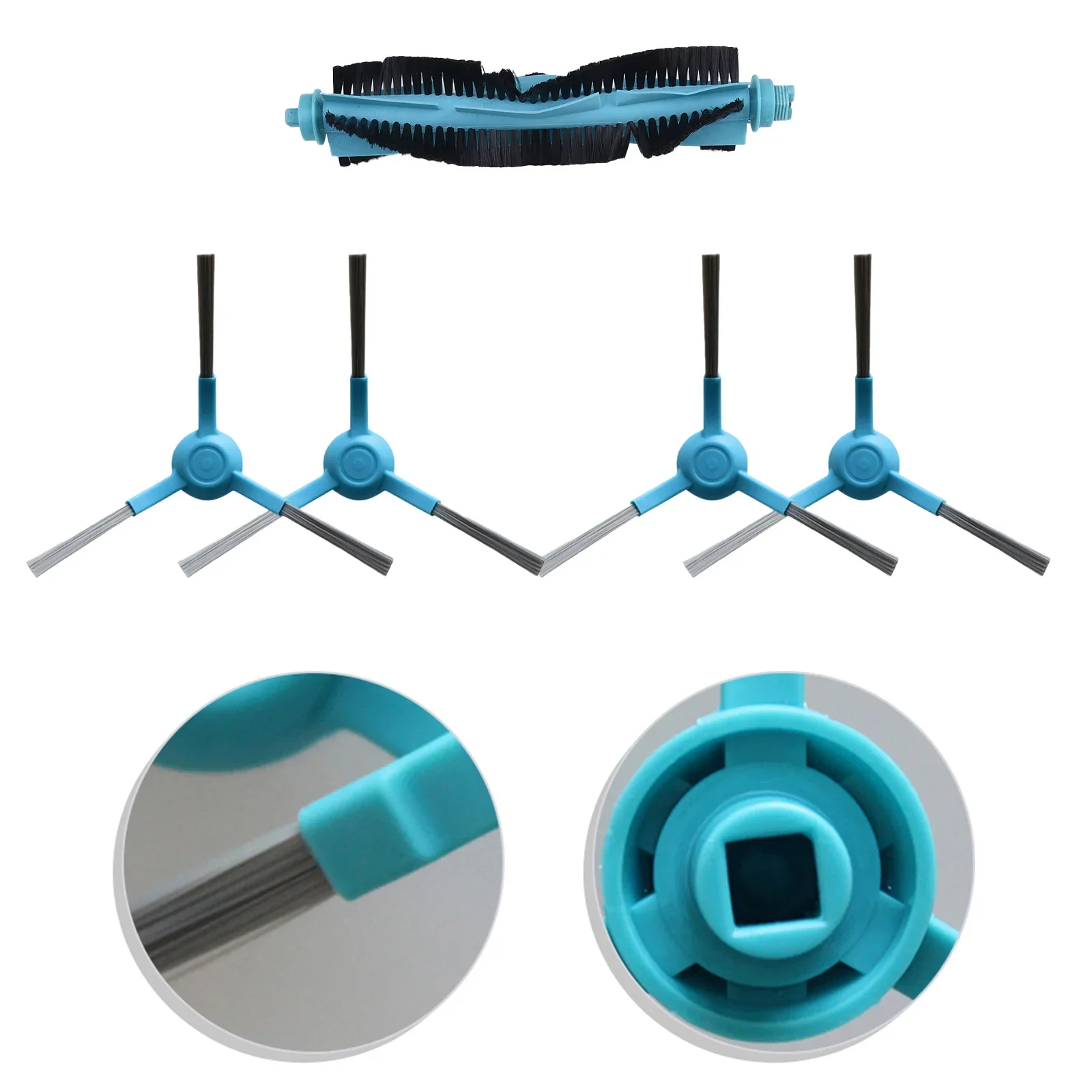 

High Performance Center Roller Side Brush Replacement Kit for Conga Robot Vacuum Cleaner Compatible with Multiple Models