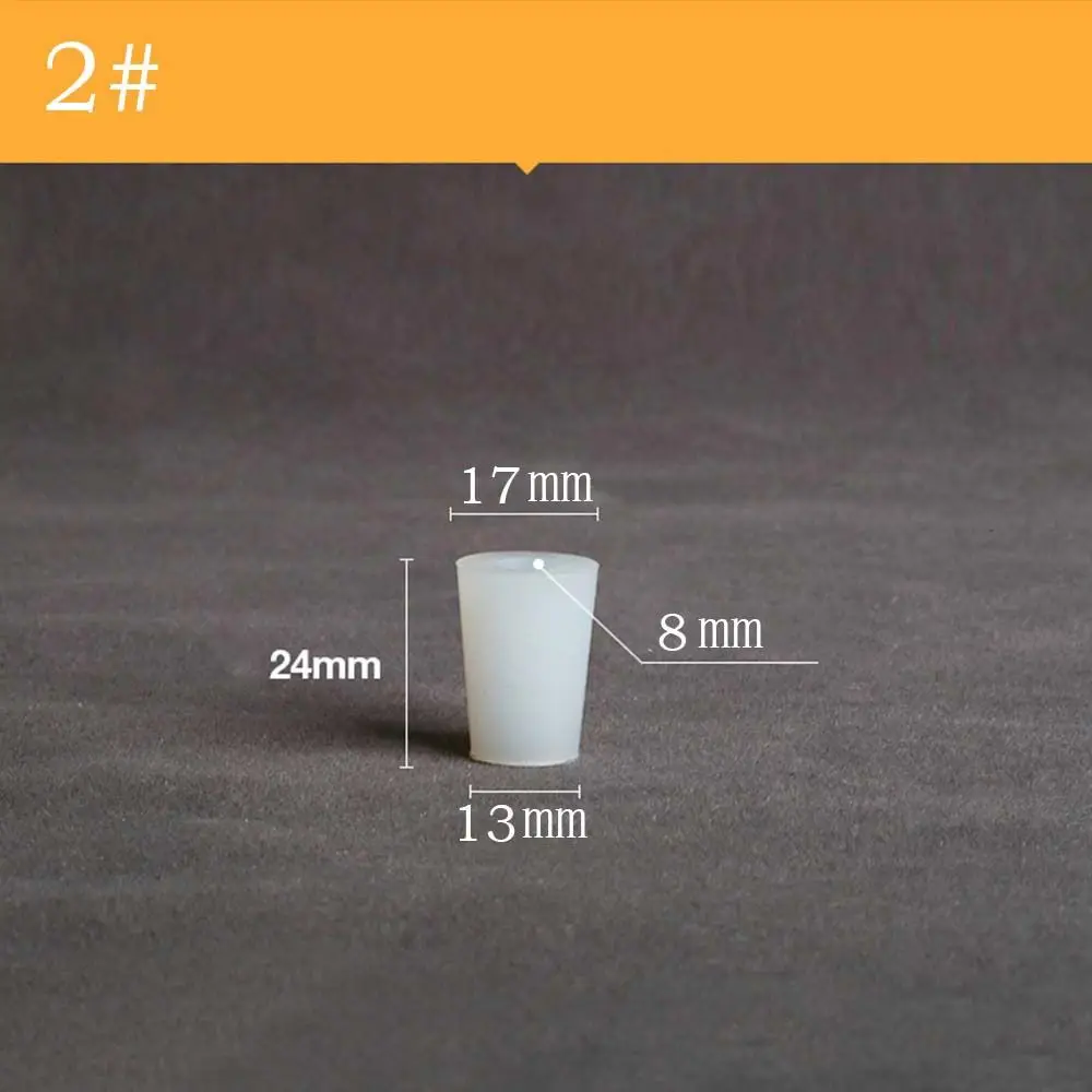 

Hollow Wide Mouth Bottle Conical Water Pipe Silicone Plug Fermenter Cover Bottle Stopper Test Tube