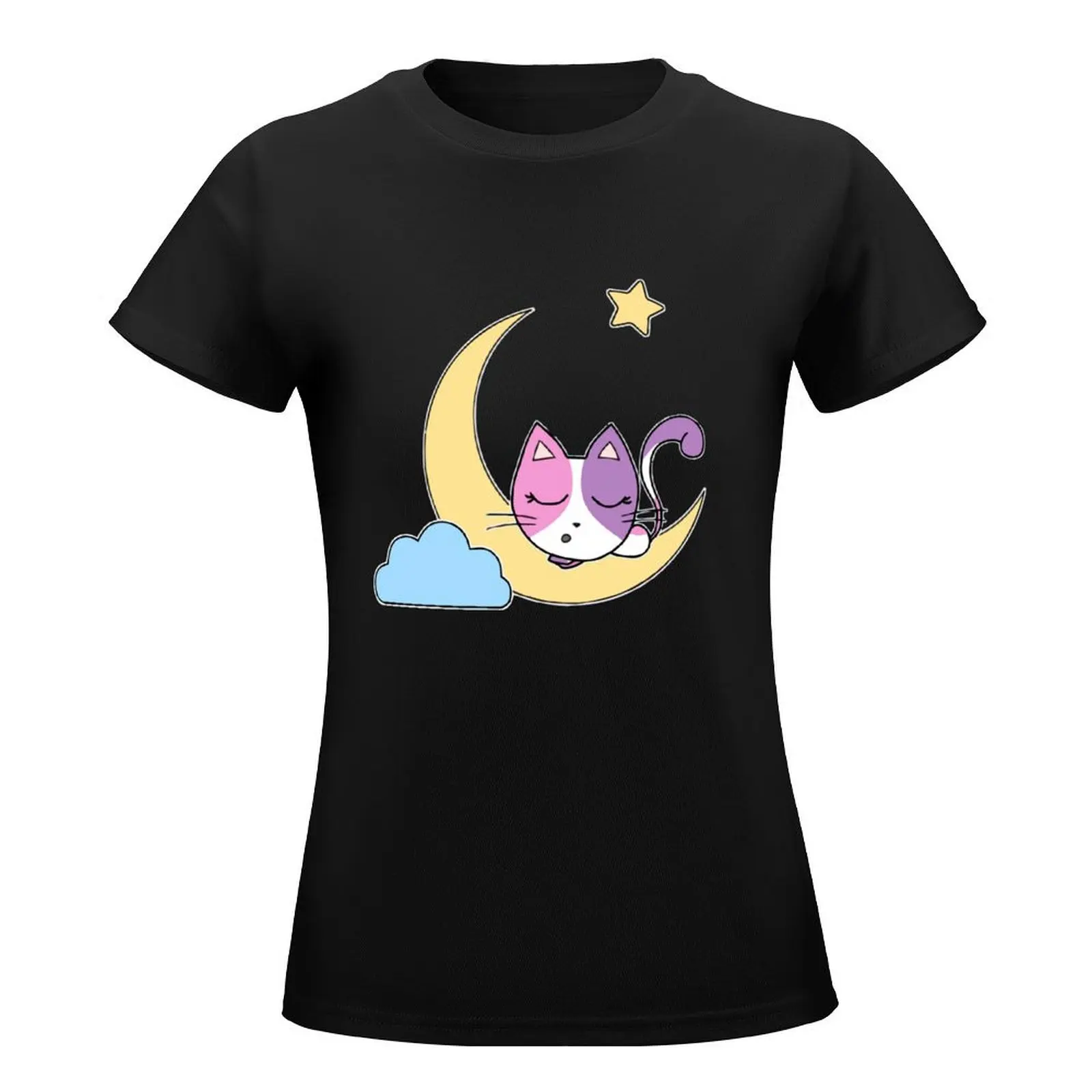 Aphmau Moon Cat Pyjama T-Shirt hippie clothes korean fashion summer tops summer top fashion woman blouse 2024