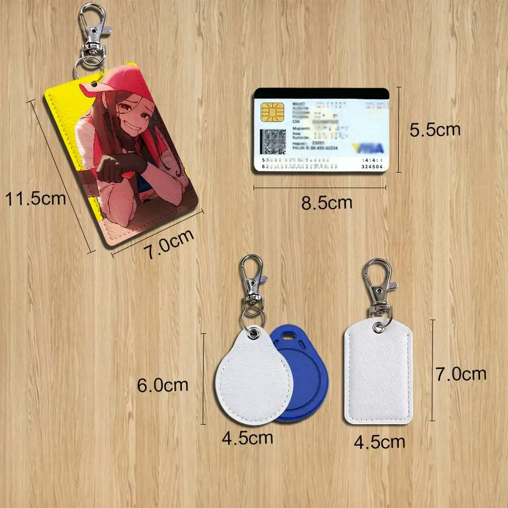 Dark Yandere Butcher Vanity Yi Xi Holder For Bank Business Work Card Holder Student Card Case Bus Card Keychain