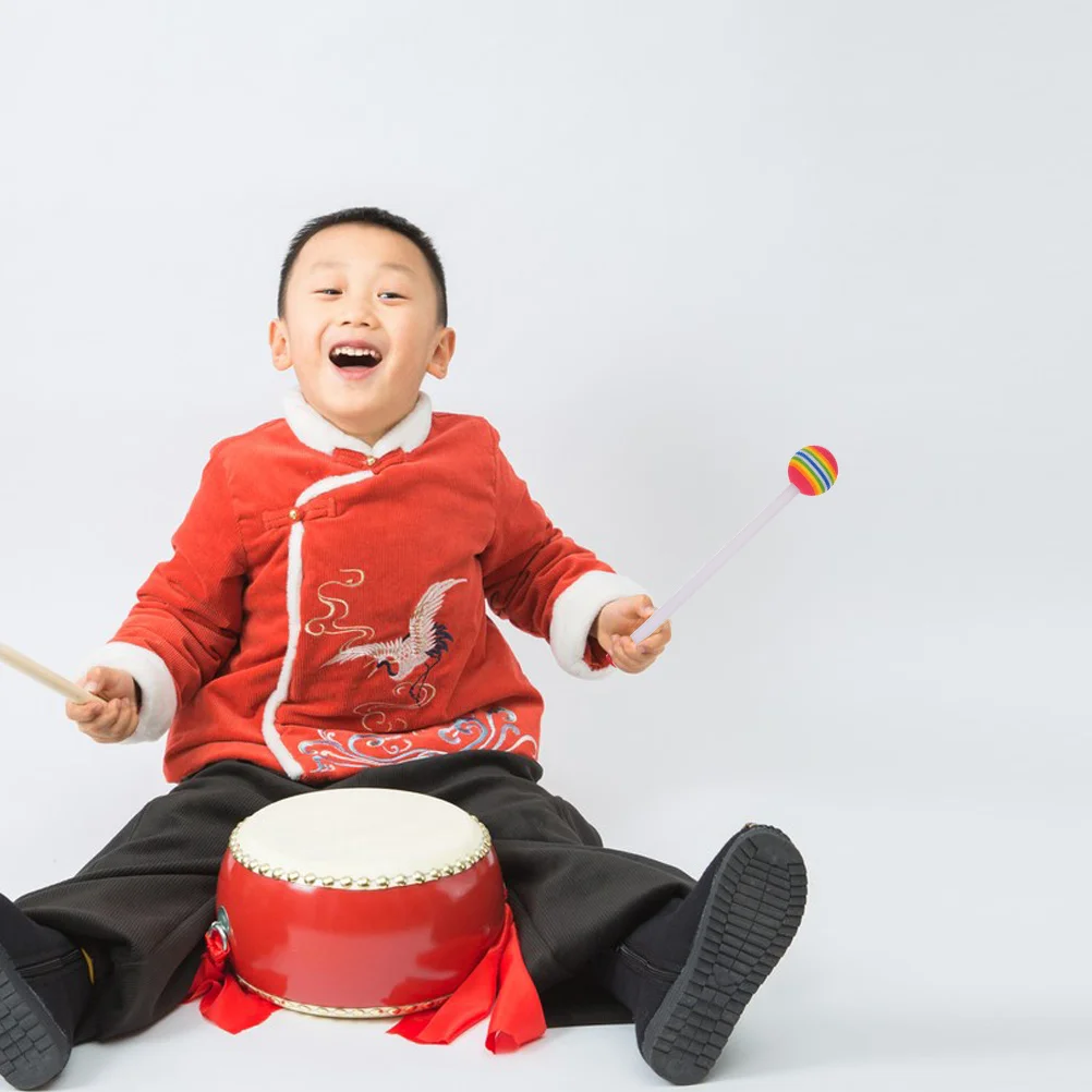 

10pcs Drum Mallet Plastic Sponge Percussion Drumsticks Kids Safe Colorful Durable Practice Beginner Portable Instrument