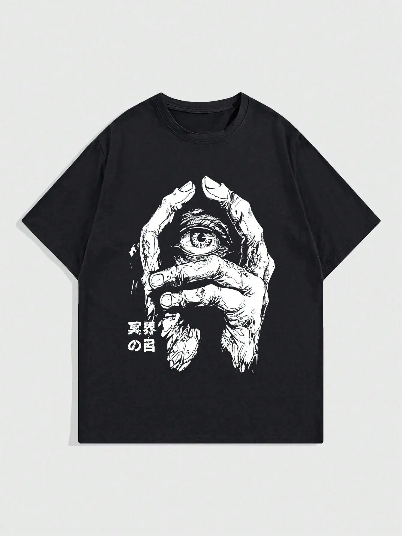 

Men's t-shirts Streetwear Bsketball Summer 100% cotton Hand Holding Eye Printing Short sleeve tee essentials Couple