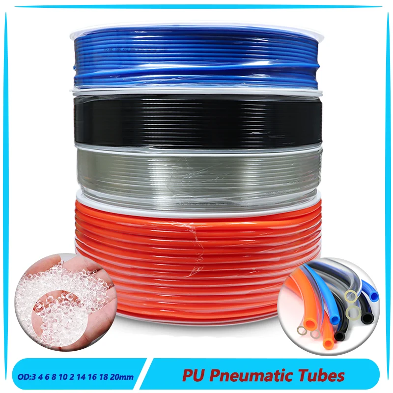 

1~10m PU Hose Pneumatic Tube OD 3mm 4mm 6mm 8mm 10mm 12mm 14mm 16mm 18mm 20mm m 12mm 14mm 16mm 18mm 20mm